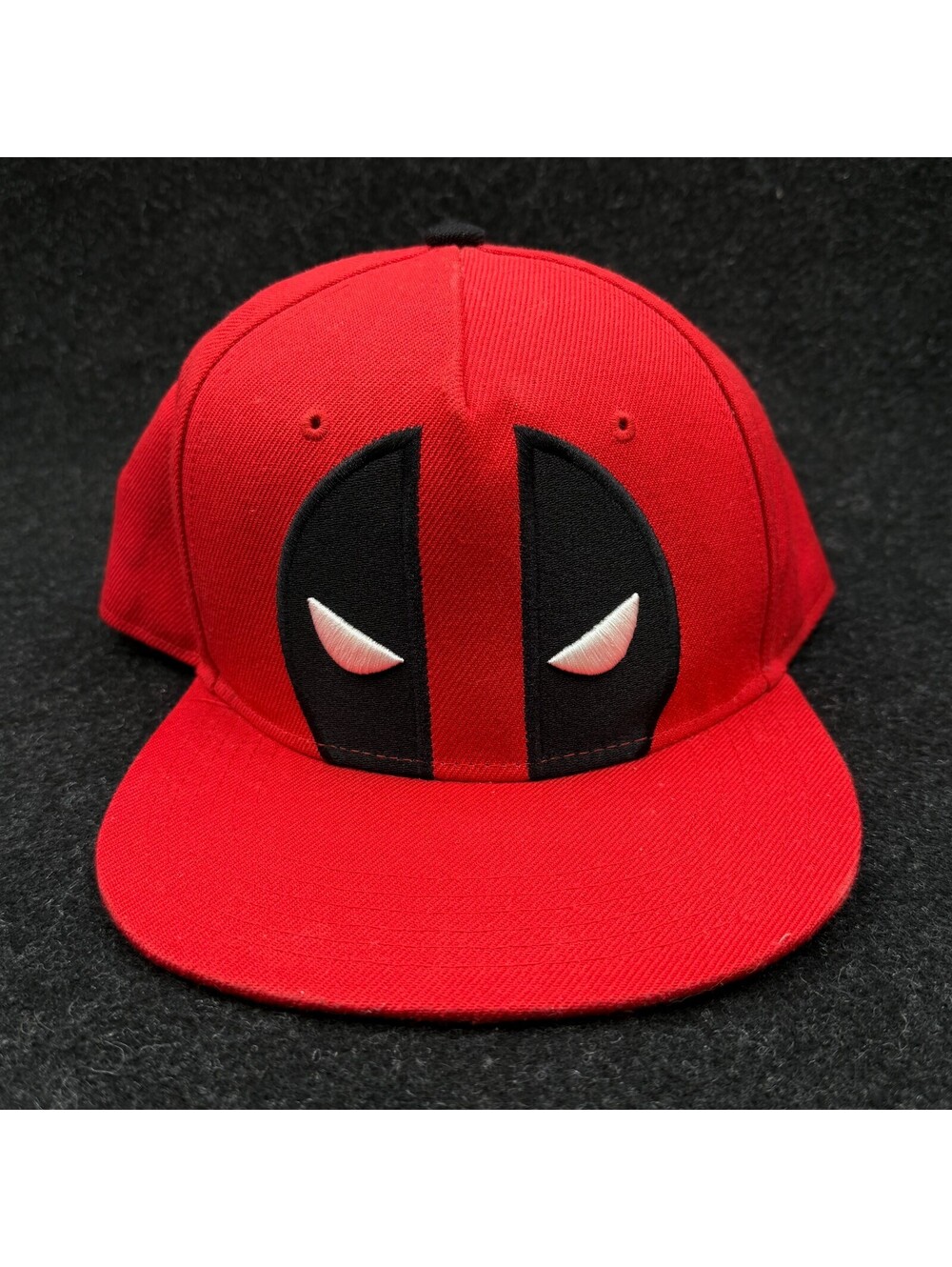 Hat Cap Licensed Marvel Comics Deadpool Logo Flat Bill Red CP